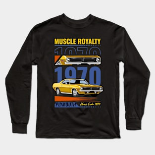 1970 Hemi Cuda Muscle Car Long Sleeve T-Shirt